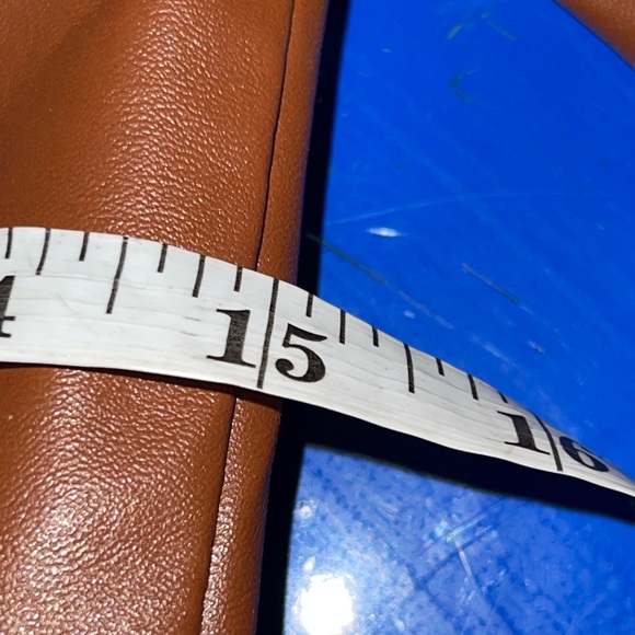 Faux Leather Cropped Jacket in Brown - Picture 5 of 7